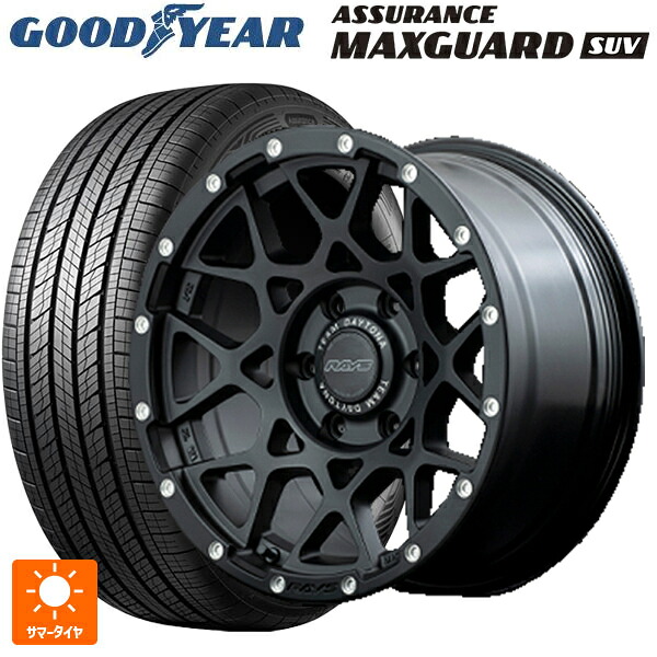 トヨタ ハイラックス(120系)用 265/65R17 112H グッドイヤー アシュアランス マックスガード SUV レイズ チームデイトナ M8 N2 新品サマータイヤホイール 4本セット