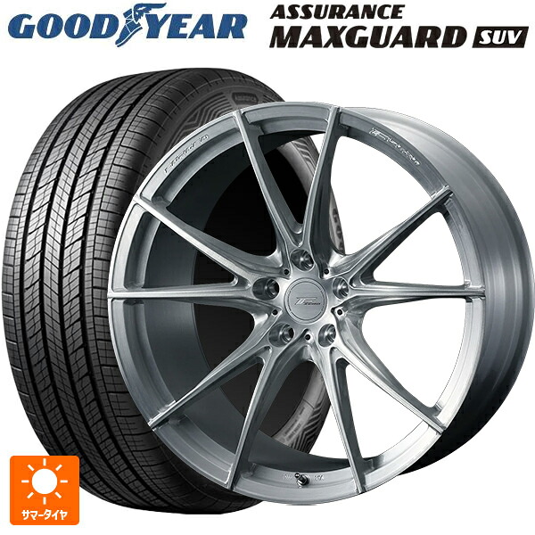 トヨタ RAV4(50系)用 225/60R18 100V グッドイヤー アシュアランス マックスガード SUV ウェッズ エフゼロ FZ-2 BRUSHED 新品サマータイヤホイール 4本セット