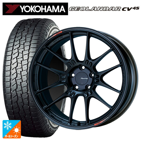 トヨタ ハリアー(80系)用 225/65R17 102H ヨコハマ ジオランダー CV 4S G061 正規品 エンケイ レーシング GTC02 マットブラック 新品オールシーズンタイヤホイール 4本セット|タイヤホイール専門店コニシタイヤ