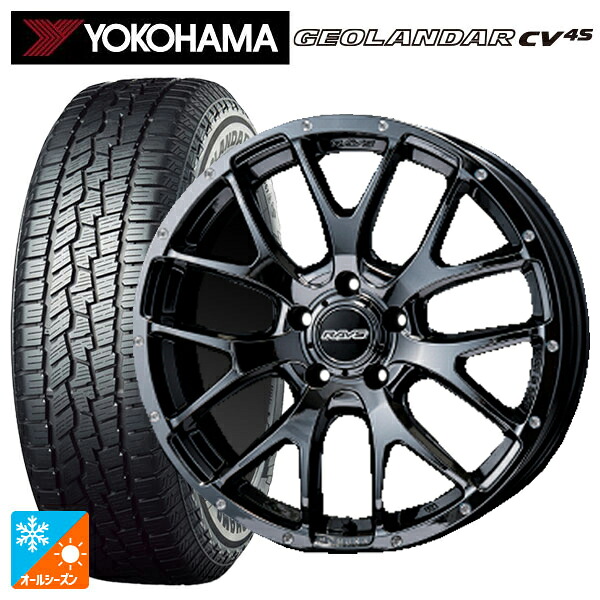 235/60R18 107V XL ヨコハマ ジオランダー CV 4S G061 正規品 レイズ ホムラ 2X7FA YNL 18-7.5J 国産車用 オールシーズンタイヤホイール4本セット