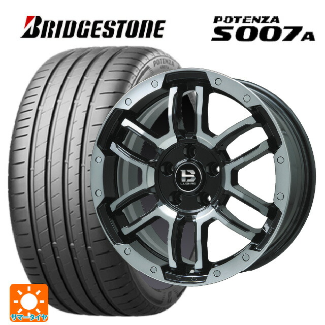 235/45R17 97Y XL ブリヂストン ポテンザ S007A 正規品 ビックウェイ ビーラグナス エフアールディー ブラックポリッシュ/ブラッククリア 17-7J 国産車用 サマータイヤホイール4本セット｜タイヤホイール専門店コニシタイヤ