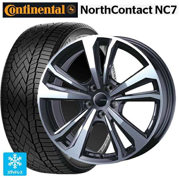 メルセデスベンツ EQS(V297)用 235/55R19 105T XL コンチネンタル ノースコンタクトNC7 正規品 ティーエーエス スマートライン 365 ガンメタリックポリッシュ 新品スタッドレスタイヤホイール 4本セット