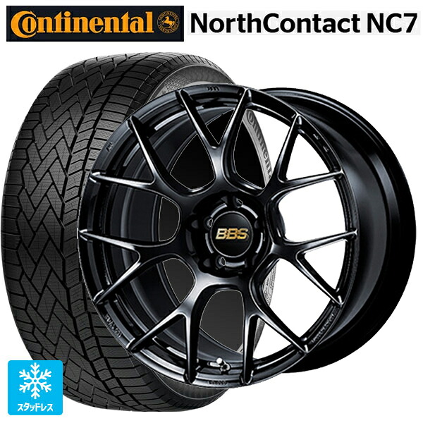レクサス NX(20系)用 235/55R19 105T XL コンチネンタル ノースコンタクトNC7 正規品 # BBS RE-V7 BK 新品スタッドレスタイヤホイール 4本セット｜タイヤホイール専門店コニシタイヤ