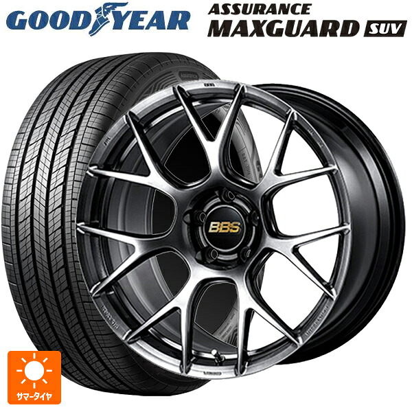 スバル フォレスター(SL系)用 235/50R19 99V グッドイヤー アシュアランス マックスガード SUV BBS RE-V7 DB 新品サマータイヤホイール 4本セット