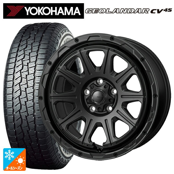 トヨタ RAV4(50系)用 225/65R17 102H ヨコハマ ジオランダー CV 4S G061 正規品 ジャパン三陽 ハイブロック レグルス サテンブラック 新品オールシーズンタイヤホイール 4本セット｜タイヤホイール専門店コニシタイヤ