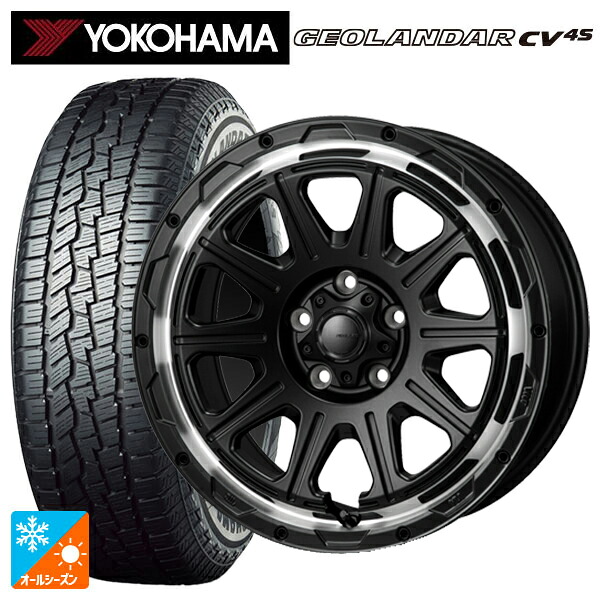 トヨタ アルファード(30系)用 215/65R16 98H ヨコハマ ジオランダー CV 4S G061 正規品 ジャパン三陽 ハイブロック レグルス サテンブラック/リムポリッシュ 新品オールシーズンタイヤホイール 4本セット｜タイヤホイール専門店コニシタイヤ