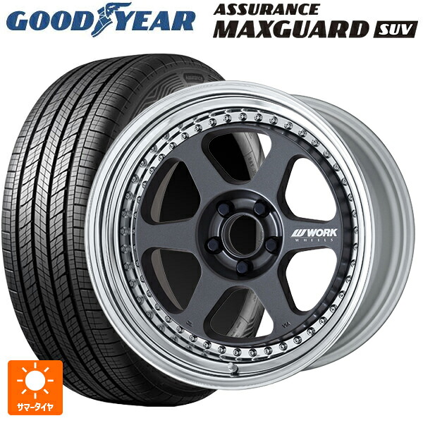 スバル フォレスター(SL系)用 235/50R19 99V グッドイヤー アシュアランス マックスガード SUV ワーク マイスター L1 3ピース MGM 新品サマータイヤホイール 4本セット｜タイヤホイール専門店コニシタイヤ