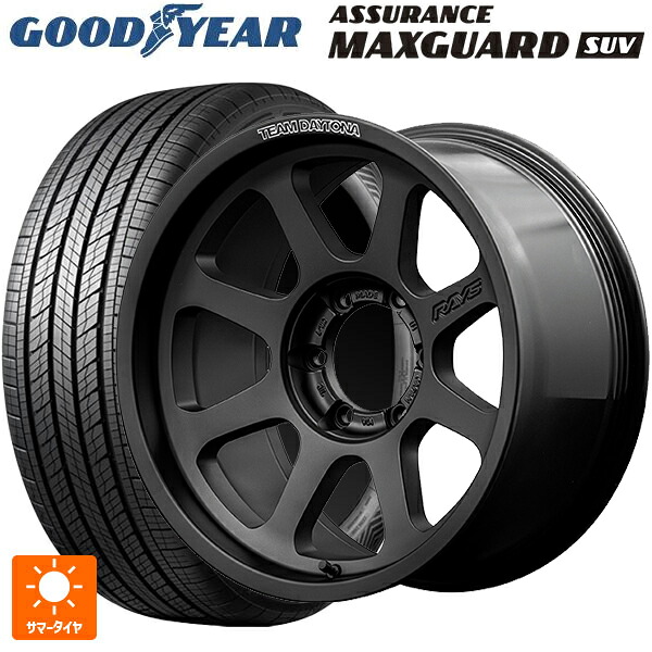 265/60R18 110V グッドイヤー アシュアランス マックスガード SUV レイズ チームデイトナ D108 BPJ 18-9J 国産車用 サマータイヤホイール4本セット|タイヤホイール専門店コニシタイヤ
