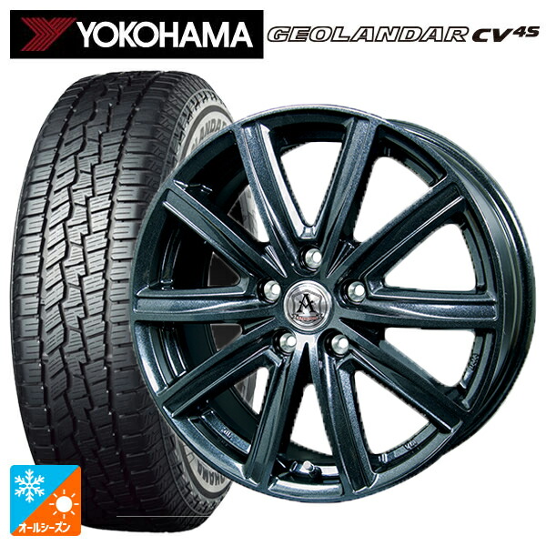 215/65R16 98H ヨコハマ ジオランダー CV 4S G061 正規品 テクノピア アフロディーテ MZ # ディープメタル 16-6.5J 国産車用 オールシーズンタイヤホイール4本セット