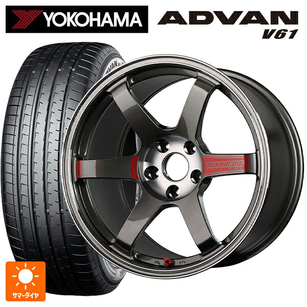 スバル フォレスター(SL系)用 225/55R18 98H ヨコハマ アドバン V61 正規品 レイズ ボルクレーシング TE37 サーガ SL PG 新品サマータイヤホイール 4本セット｜タイヤホイール専門店コニシタイヤ