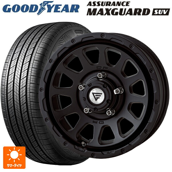 215/65R16 98H グッドイヤー アシュアランス マックスガード SUV エクシズルライン デルタフォース オーバル # マットブラック 16-5.5J 国産車用 サマータイヤホイール4本セット
