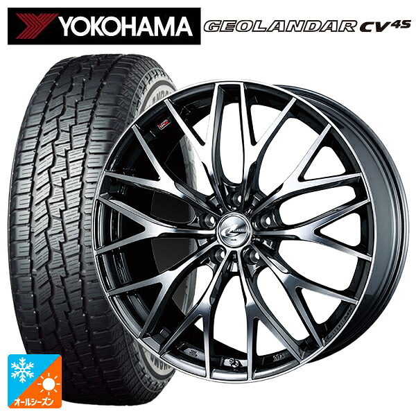 トヨタ bZ4X(11/15系)用 235/60R18 107V XL ヨコハマ ジオランダー CV 4S G061 正規品 ウェッズ レオニス MX BMCMC 新品オールシーズンタイヤホイール 4本セット