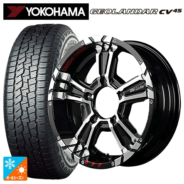 215/65R16 98H ヨコハマ ジオランダー CV 4S G061 正規品 エムアイディー ナイトロパワー クロスクロウ グラフィティエディション ブラックメタリック＋ミラーカット/グラフィティ 16-5.5J 国産車用 オールシーズンタイヤホイール4本セット