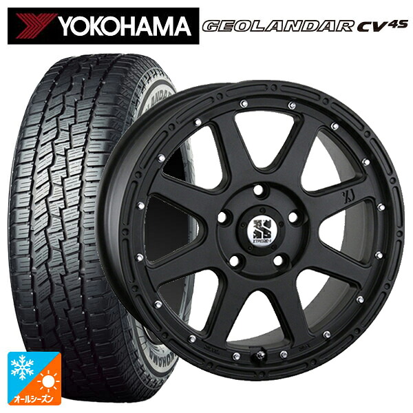 トヨタ RAV4(50系)用 225/65R17 102H ヨコハマ ジオランダー CV 4S G061 正規品 エムエルジェイ エクストリームJ Flat Black 新品オールシーズンタイヤホイール 4本セット|タイヤホイール専門店コニシタイヤ