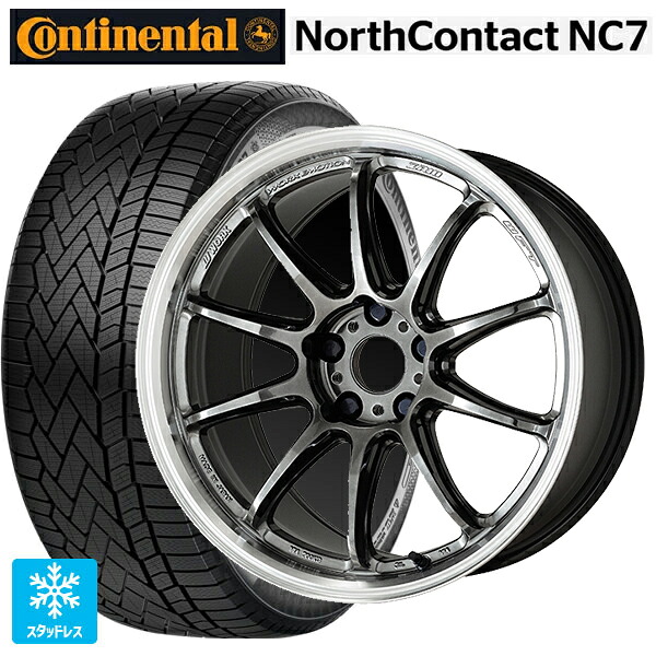 トヨタ RAV4(50系)用 235/55R19 105T XL コンチネンタル ノースコンタクトNC7 正規品 ワーク エモーション ZR10 GTKRC 新品スタッドレスタイヤホイール 4本セット