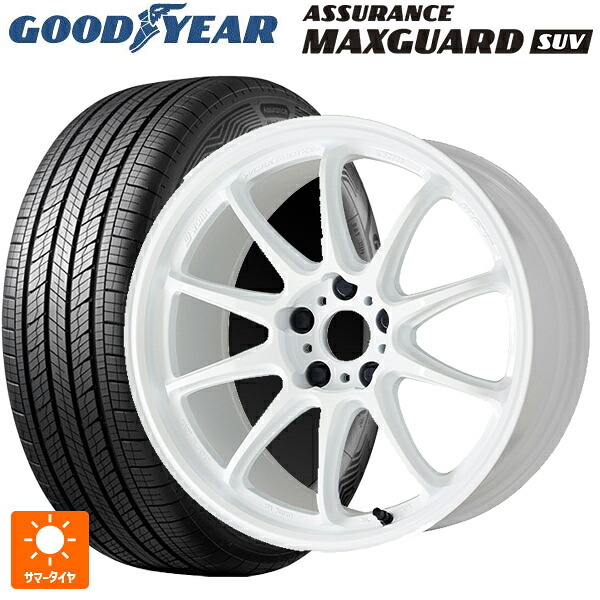 スバル フォレスター(SL系)用 225/55R18 98V グッドイヤー アシュアランス マックスガード SUV ワーク エモーション ZR10 AZW 新品サマータイヤホイール 4本セット|タイヤホイール専門店コニシタイヤ