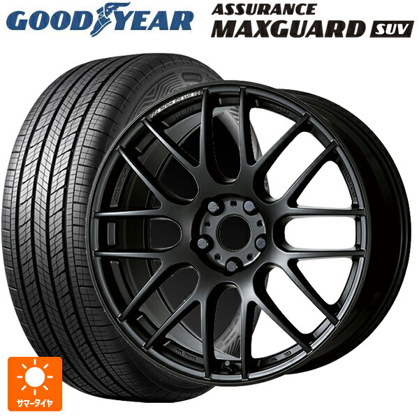 235/60R18 107W XL グッドイヤー アシュアランス マックスガード SUV ワーク エモーション M8R MBL 18-8.5J 国産車用 サマータイヤホイール4本セット