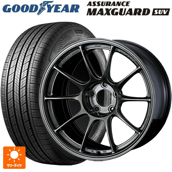 225/65R17 102V グッドイヤー アシュアランス マックスガード SUV ウェッズ ウェッズスポーツ TC105X フォージド EJ-TI 17-7.5J 国産車用 サマータイヤホイール4本セット