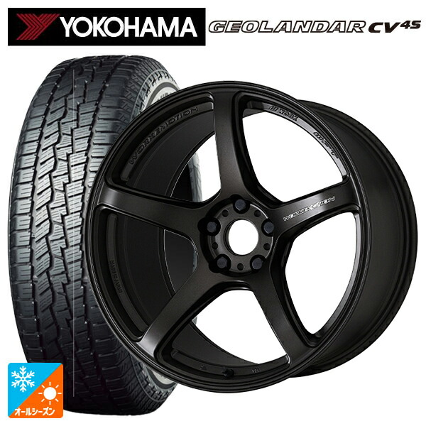 225/60R17 99V ヨコハマ ジオランダー CV 4S G061 正規品 ワーク エモーション T5R MGK 17-7J 国産車用 オールシーズンタイヤホイール4本セット｜タイヤホイール専門店コニシタイヤ 113,730円