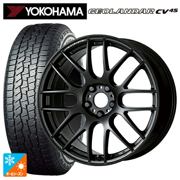 ミツビシ アウトランダーPHEV(5LA GNOW)用 235/60R18 107V XL ヨコハマ ジオランダー CV 4S G061 正規品 ワーク エモーション M8R MBL 新品オールシーズンタイヤホイール 4本セット｜タイヤホイール専門店コニシタイヤ