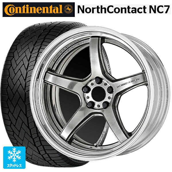 235/55R19 105T XL コンチネンタル ノースコンタクトNC7 正規品 # ワーク エモーション T5R 2P GTS 19-8J 国産車用 スタッドレスタイヤホイール4本セット|タイヤホイール専門店コニシタイヤ