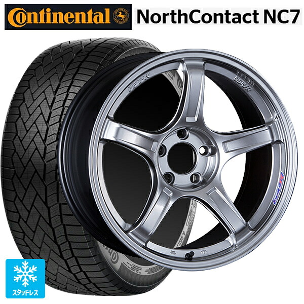 トヨタ RAV4(50系)用 235/55R19 105T XL コンチネンタル ノースコンタクトNC7 正規品 タナベ SSR GT X03 クロムシルバー 新品スタッドレスタイヤホイール 4本セット