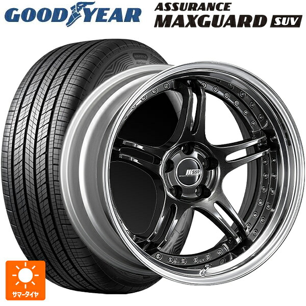 215/50R18 92V グッドイヤー アシュアランス マックスガード SUV タナベ SSR プロフェッサー SPX プリズムダークガンメタ 18-7J 国産車用 サマータイヤホイール4本セット
