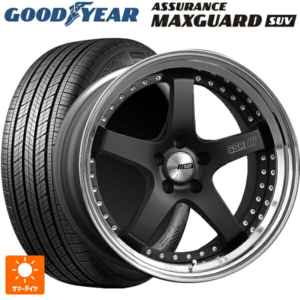 235/55R19 105V XL グッドイヤー アシュアランス マックスガード SUV タナベ SSR プロフェッサー SP4 フラットブラック 19-8J 国産車用 サマータイヤホイール4本セット