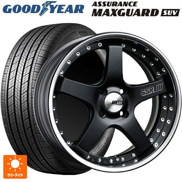 215/60R17 96H グッドイヤー アシュアランス マックスガード SUV タナベ SSR プロフェッサー SP4R フラットブラック 17-7J 国産車用 サマータイヤホイール4本セット