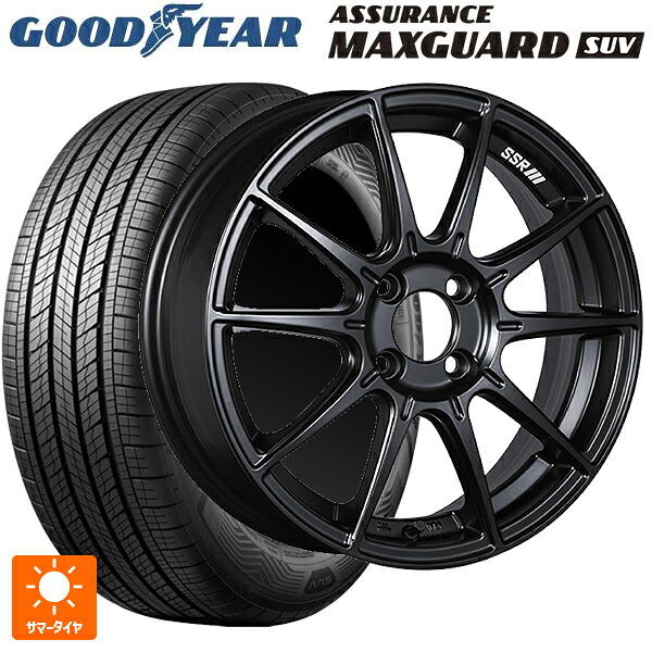 225/65R17 102V グッドイヤー アシュアランス マックスガード SUV タナベ SSR GT X01 フラットブラック 17-7J 国産車用 サマータイヤホイール4本セット｜タイヤホイール専門店コニシタイヤ 110,575円