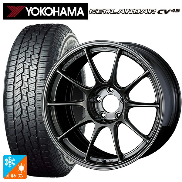 225/65R17 102H ヨコハマ ジオランダー CV 4S G061 正規品 ウェッズ ウェッズスポーツ TC105X フォージド EJ-TI 17-7.5J 国産車用 オールシーズンタイヤホイール4本セット