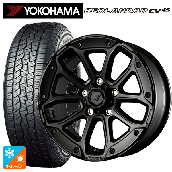 215/55R17 98V ヨコハマ ジオランダー CV 4S G061 正規品 ジェップセン MJCR216 ステルスブラック 17-8J 国産車用 オールシーズンタイヤホイール4本セット