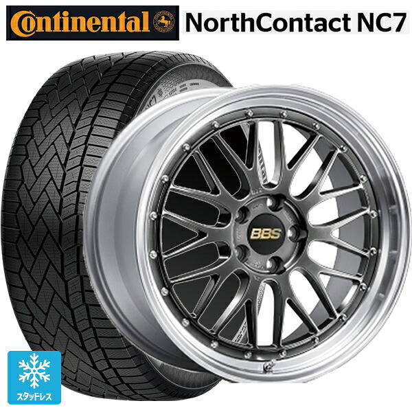 マツダ CX-80(KL5/KL3系)用 235/55R19 105T XL コンチネンタル ノースコンタクトNC7 正規品 BBS LM DB-SLD 新品スタッドレスタイヤホイール 4本セット