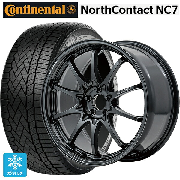 235/55R19 105T XL コンチネンタル ノースコンタクトNC7 正規品 # レイズ ボルクレーシング CE28N プラス MM 19-8.5J 国産車用 スタッドレスタイヤホイール4本セット｜タイヤホイール専門店コニシタイヤ