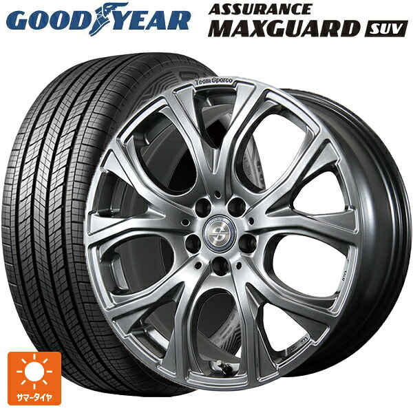 ボルボ XC90(LB/LD系)用 235/55R19 105V XL グッドイヤー アシュアランス マックスガード SUV トピー チームスパルコ ヴェネージュ H/MG 新品サマータイヤホイール 4本セット