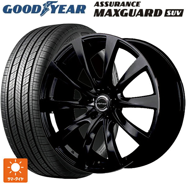 トヨタ クラウンクロスオーバー(35系)用 225/60R18 100V グッドイヤー アシュアランス マックスガード SUV エムアイディー レフィナーダ モーション2 ブラックエディション(数量限定仕様） # グロスブラック 新品サマータイヤホイール 4本セット｜タイヤホイール専門店コニシタイヤ