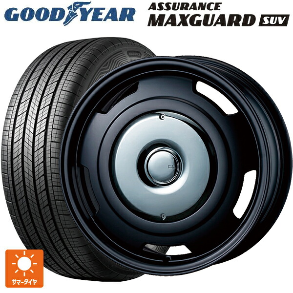 プジョー リフター(K9系)用 215/65R16 98H グッドイヤー アシュアランス マックスガード SUV ティーエーエス コレクティブライン ビター マットブラック/クローム 新品サマータイヤホイール 4本セット|タイヤホイール専門店コニシタイヤ