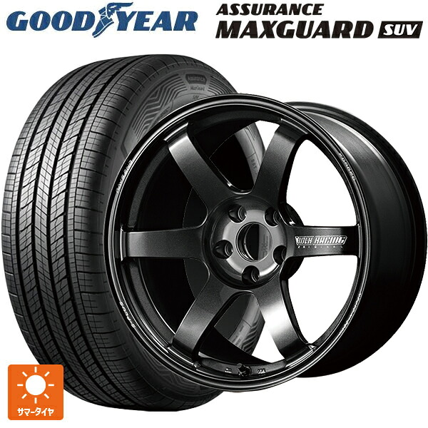 225/55R19 99V グッドイヤー アシュアランス マックスガード SUV レイズ ボルクレーシング TE37サーガ S-プラス MM 19-8.5J 国産車用 サマータイヤホイール4本セット