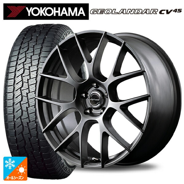 レクサス LM(TAWH15W)用 225/55R19 99V ヨコハマ ジオランダー CV 4S G061 正規品 エムアイディー レフィナーダ モーション3 ハイパーメタルコート 新品オールシーズンタイヤホイール 4本セット
