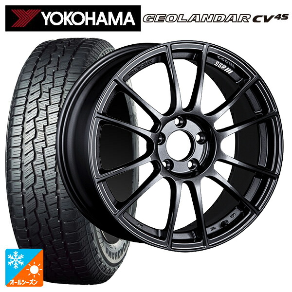 225/55R19 99V ヨコハマ ジオランダー CV 4S G061 正規品 タナベ SSR GT X04 ダークガンメタ 19-8.5J 国産車用 オールシーズンタイヤホイール4本セット