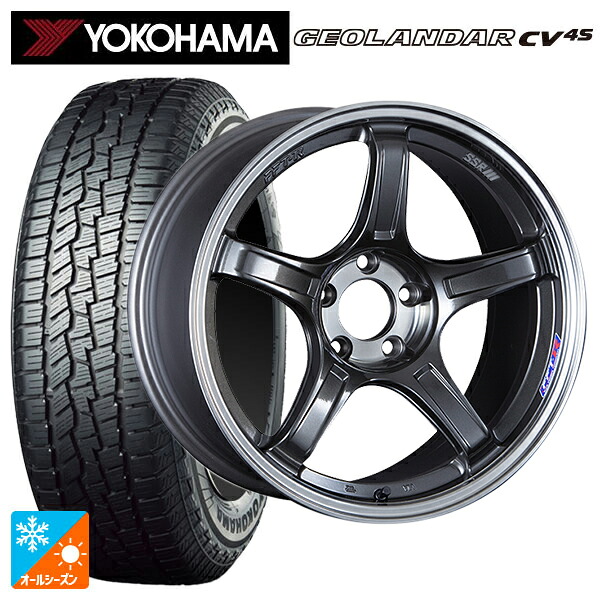 225/55R19 99V ヨコハマ ジオランダー CV 4S G061 正規品 タナベ SSR GT X03 マシンドグラファイトガンメタ+スモーククリア 19-8.5J 国産車用 オールシーズンタイヤホイール4本セット