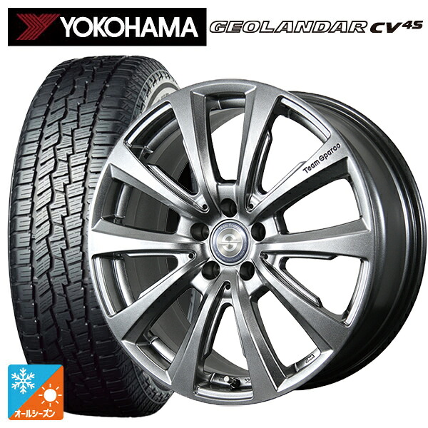 BMW X2(U10)用 225/55R18 98V ヨコハマ ジオランダー CV 4S G061 正規品 トピー チームスパルコ ヴァローザ バージョン02 MG 新品オールシーズンタイヤホイール 4本セット|タイヤホイール専門店コニシタイヤ