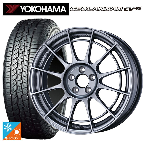 225/60R17 99V ヨコハマ ジオランダー CV 4S G061 正規品 エンケイ レーシングレボリューション NT03RR For GR86 / BRZ Cup（NTR1775445100HS） HS 17-7.5J 国産車用 オールシーズンタイヤホイール4本セット