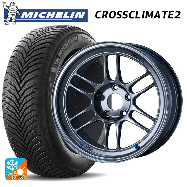 2024年製 225/60R18 104W XL ミシュラン クロスクライメイト2 正規品 エンケイ レーシング RPF1 SBC 18-8.5J 国産車用 オールシーズンタイヤホイール4本セット