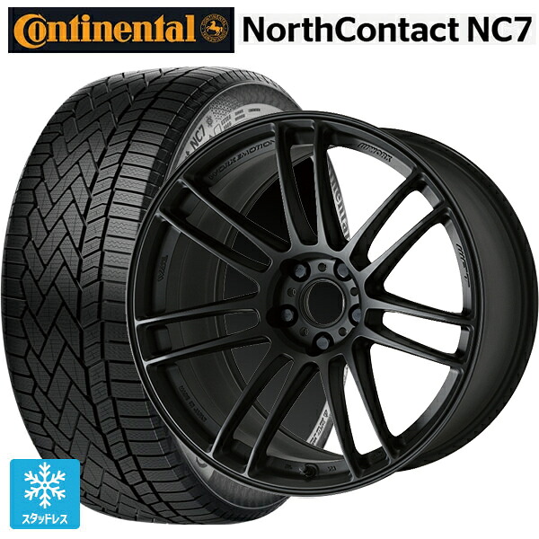 マツダ CX-80(KL5/KL3系)用 235/55R19 105T XL コンチネンタル ノースコンタクトNC7 正規品 ワーク エモーション ZR7 MBL 新品スタッドレスタイヤホイール 4本セット