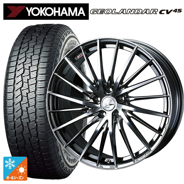 トヨタ bZ4X(11/15系)用 235/60R18 107V XL ヨコハマ ジオランダー CV 4S G061 正規品 ウェッズ レオニス FR ブラックメタルコートミラーカット 新品オールシーズンタイヤホイール 4本セット 141,670円