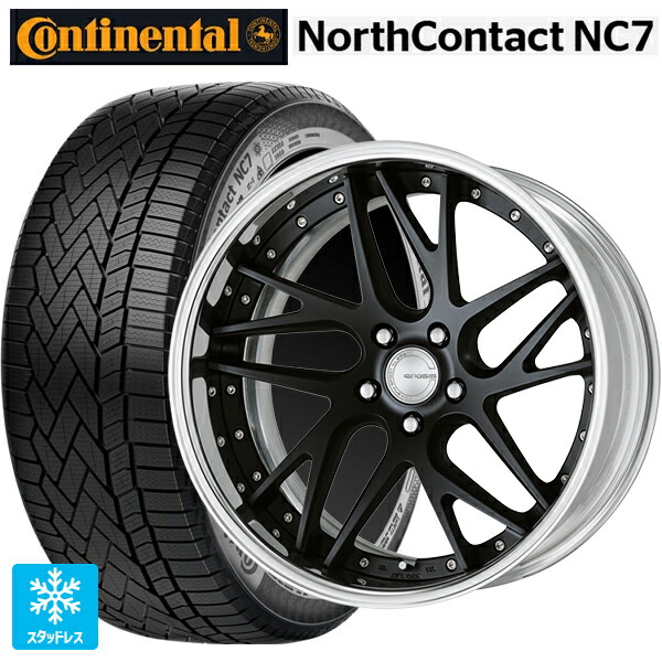 235/55R19 105T XL コンチネンタル ノースコンタクトNC7 正規品 ワーク グノーシス CVX MBL 19-8J 国産車用 スタッドレスタイヤホイール4本セット