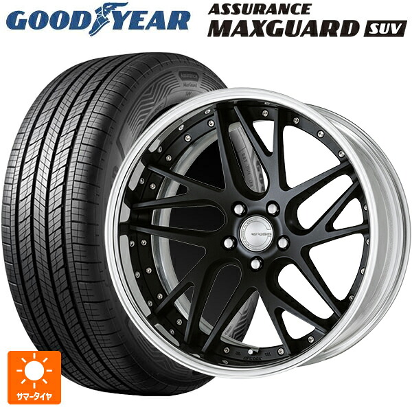 レクサス LM(TAWH15W)用 225/55R19 99V グッドイヤー アシュアランス マックスガード SUV ワーク グノーシス CVX MBL 新品サマータイヤホイール 4本セット