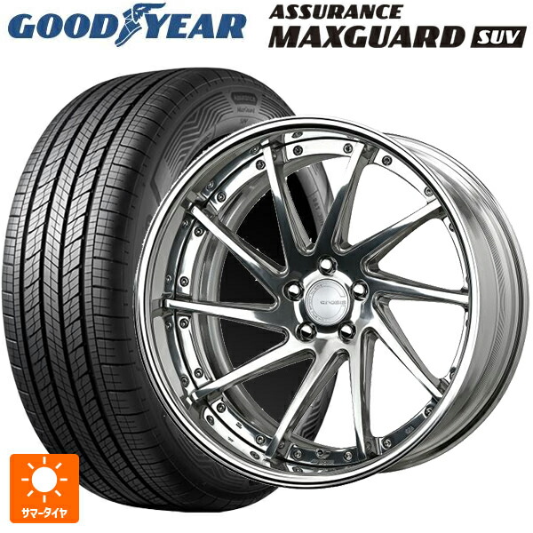 レクサス LM(TAWH15W)用 225/55R19 99V グッドイヤー アシュアランス マックスガード SUV ワーク グノーシス CVS PP2 新品サマータイヤホイール 4本セット