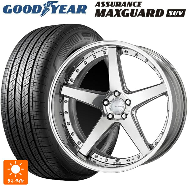 レクサス LM(TAWH15W)用 225/55R19 99V グッドイヤー アシュアランス マックスガード SUV ワーク グノーシス CVF PP2 新品サマータイヤホイール 4本セット